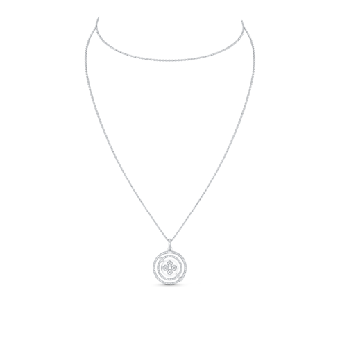Idylle Blossom Medallion, White Gold And Diamonds in Jewellery's Categories All Fine Jewellery collections by Louis Vuitton (Product zoom)