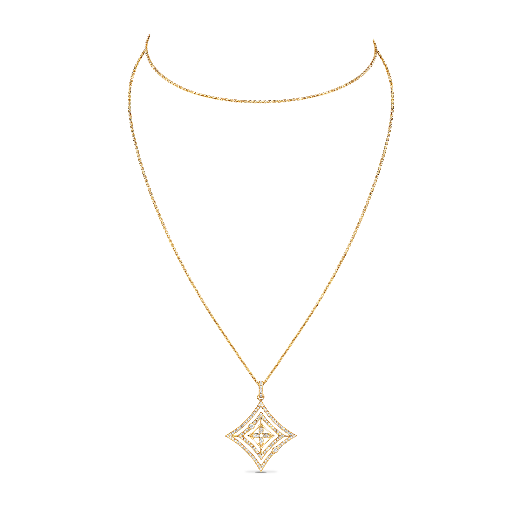 Idylle Blossom Medallion, Yellow Gold And Diamonds  in Jewellery