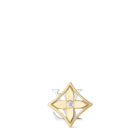 Idylle Blossom Reversible Stud, Yellow And White Gold And Diamond - Per Unit in Jewellery's Categories Earrings collections by Louis Vuitton (Product zoom)