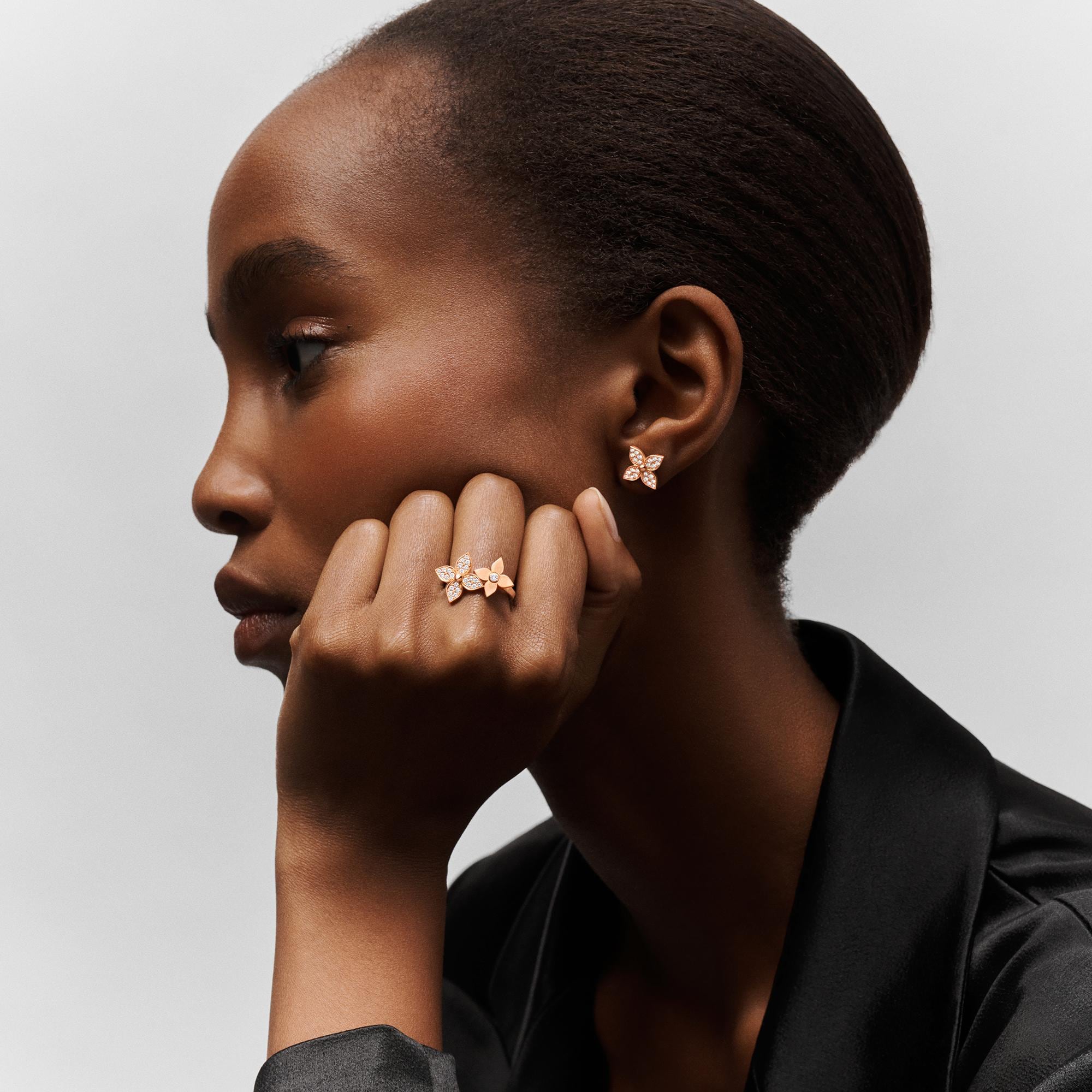 Idylle Blossom Ring, Pink Gold And Diamonds  in Jewellery