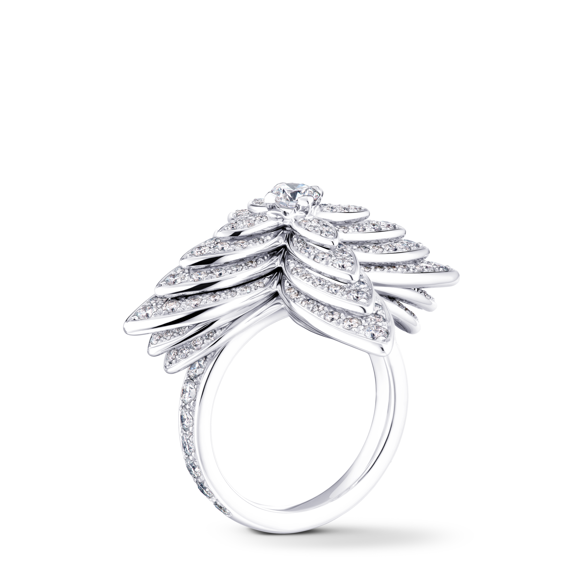 Idylle Blossom Ring, White Gold and Diamonds  in Les Extraordinaires