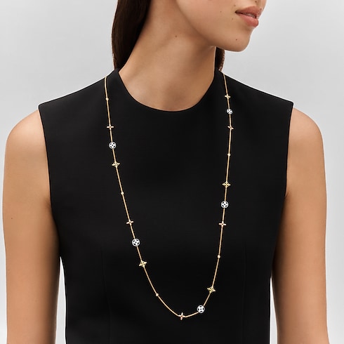 Idylle Blossom sautoir, 3 golds and diamonds in Jewellery's Categories All Fine Jewellery collections by Louis Vuitton (Product zoom)