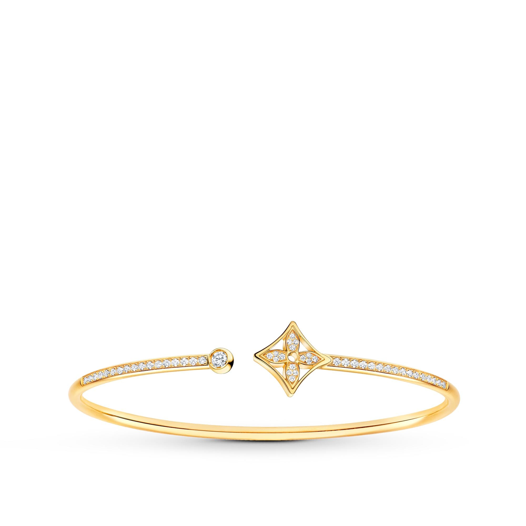 Idylle Blossom Twist Bracelet, Yellow Gold And Diamonds  in Jewellery