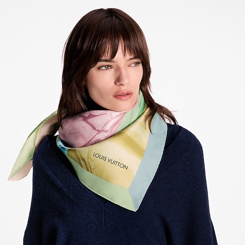 Impressions Mélées Square 90 . in Women's Accessories Silk Squares and Bandeaus collections by Louis Vuitton (Product zoom)