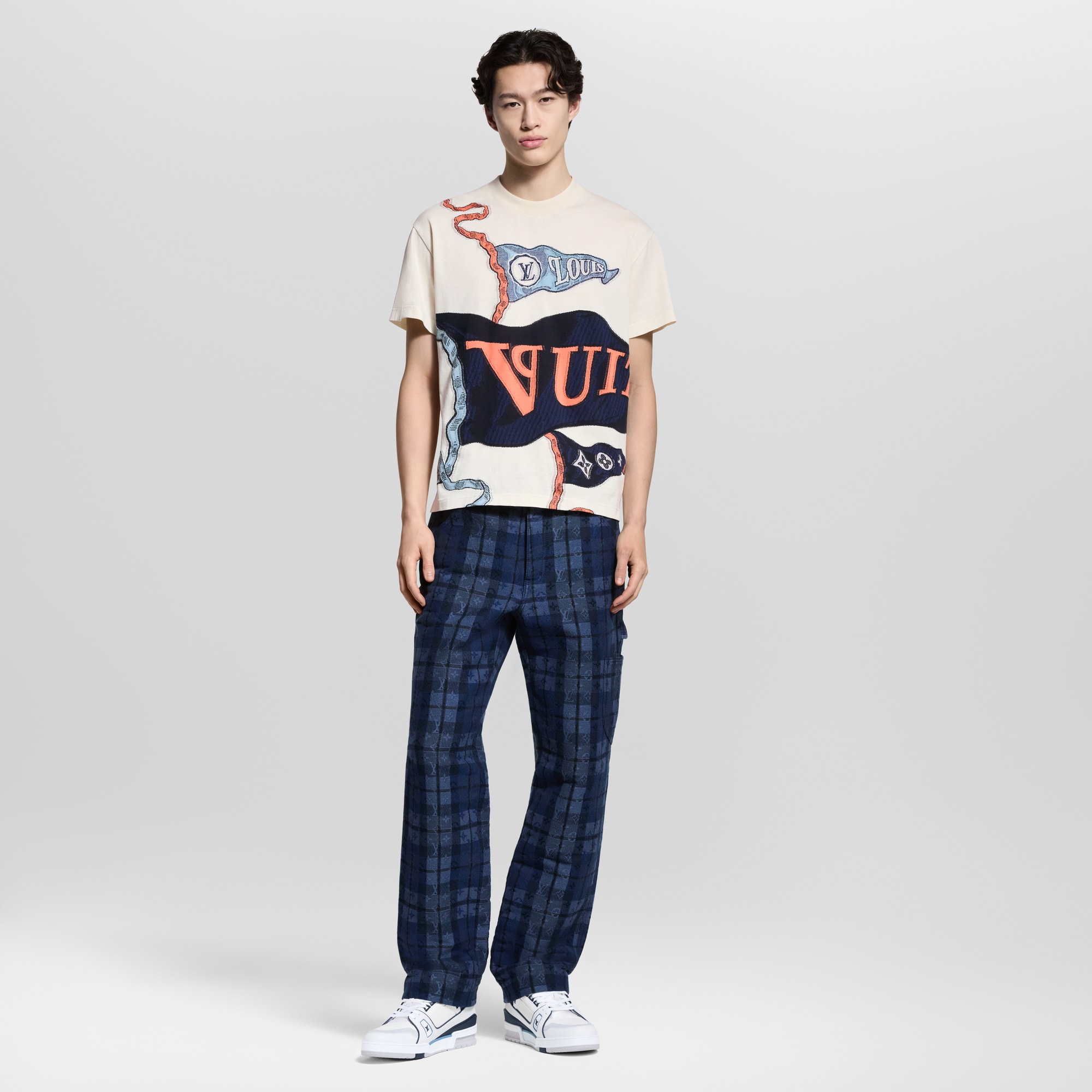Intarsia Graphic T-Shirt  in Men