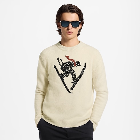 Intarsia Signature Long-Sleeved Pullover in Men's Ready-to-Wear All Ready-to-Wear collections by Louis Vuitton (Product zoom)