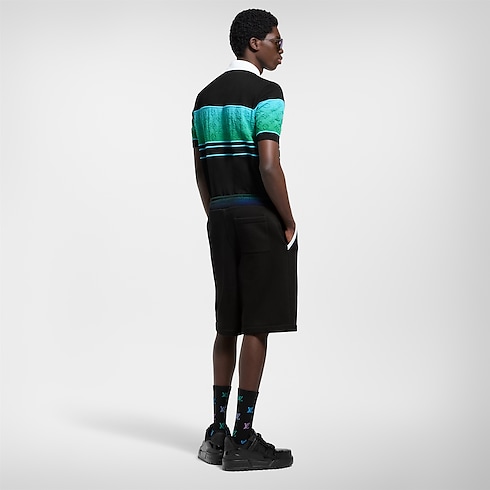 Iridescent Jacquard Short-Sleeved Polo in Men's Ready-to-Wear T-shirts and Polos collections by Louis Vuitton (Product zoom)