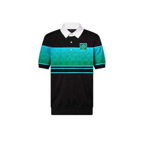 Iridescent Jacquard Short-Sleeved Polo in Men's Ready-to-Wear T-shirts and Polos collections by Louis Vuitton (Product zoom)