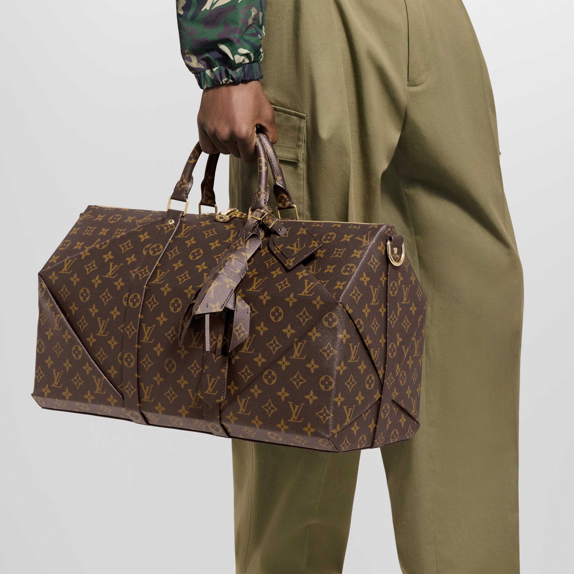 Keepall 50 Autres Cuirs Monogram in Men