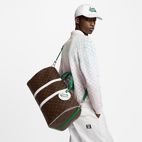 Keepall Bandoulière 50 Monogram Macassar in Bags and Small Leather Goods's Men Bags LV Icons collections by Louis Vuitton (Product zoom)