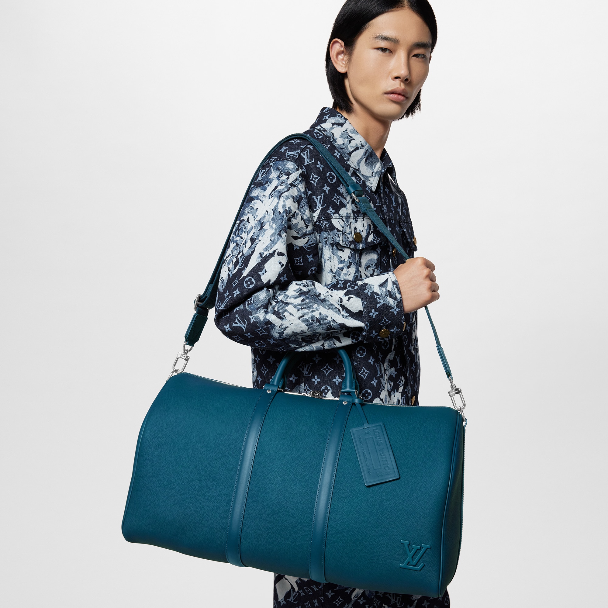 Keepall Bandoulière 50 LV Aerogram in Men