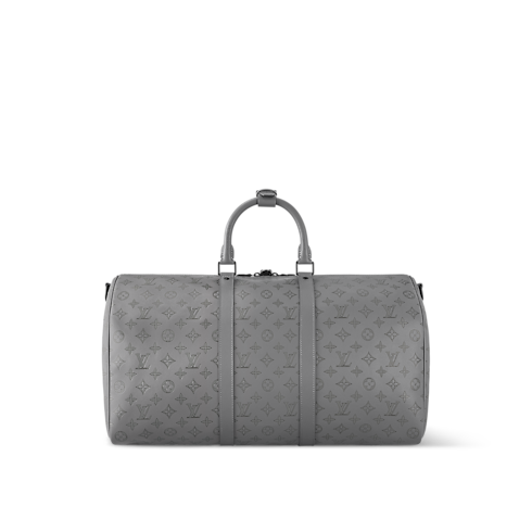 Keepall Bandoulière 50 Monogram Shadow Leather in Men's Discontinued Product Obs 11 collections by Louis Vuitton (Product zoom)