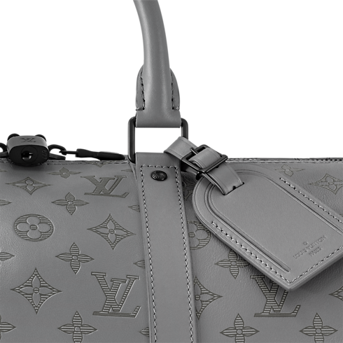 Keepall Bandoulière 50 Monogram Shadow Leather in Men's Discontinued Product Obs 11 collections by Louis Vuitton (Product zoom)