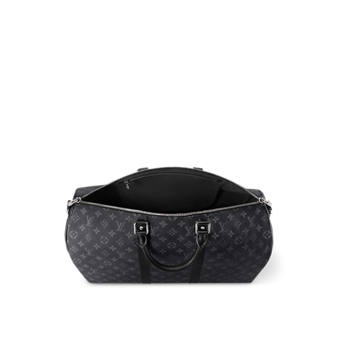 Keepall Bandoulière 50 Mon Monogram Monogram Eclipse in Gifts's Personalisation Travel Personalisation collections by Louis Vuitton (Product zoom)