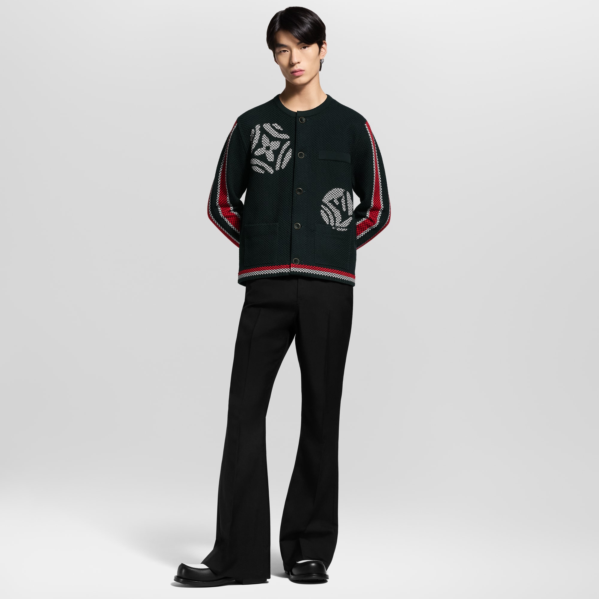 Knitted Cotton Jacket  in Men