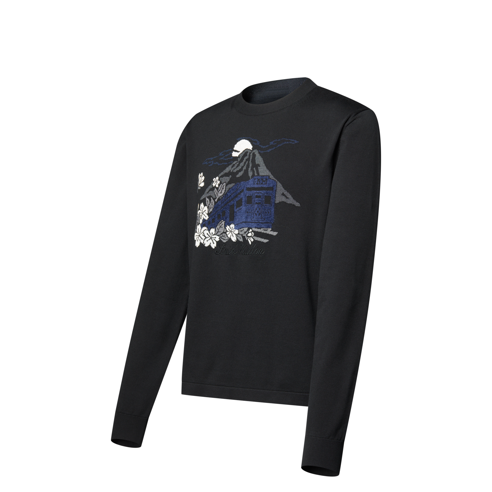 Knitted Long-Sleeved Crewneck  in Men