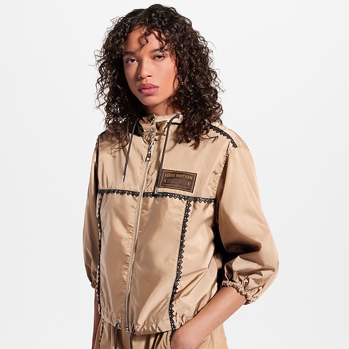 Lace Trim Hooded Parka in Women's Ready-to-Wear Coats and Jackets collections by Louis Vuitton (Product zoom)
