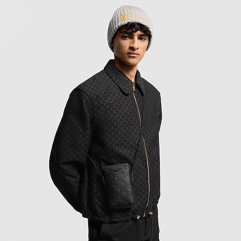 Lace Up Pouch Monogram Shadow Leather in Men's Bags All Collections collections by Louis Vuitton (Product zoom)