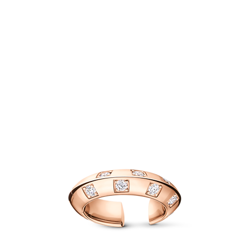 Le Damier de Louis Vuitton Earcuff, Rose Gold and Diamonds in Jewellery's Categories Earrings collections by Louis Vuitton (Product zoom)