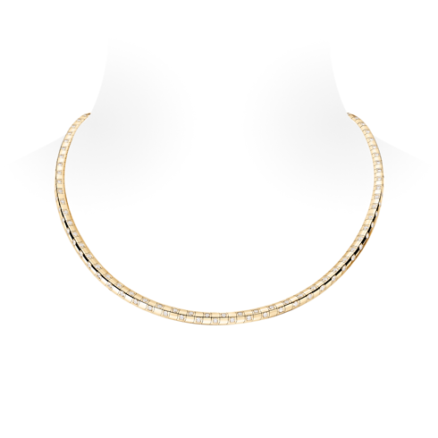 Le Damier de Louis Vuitton Medium Necklace, Yellow Gold and Diamonds - Long in Jewellery's Categories Necklaces and Pendants collections by Louis Vuitton (Product zoom)