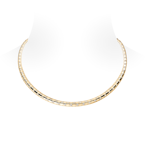 Le Damier de Louis Vuitton Medium Necklace, Yellow Gold and Diamonds - Short in Jewellery's Categories Necklaces and Pendants collections by Louis Vuitton (Product zoom)