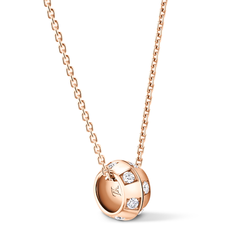 Le Damier de Louis Vuitton Pendant, Rose Gold and Diamonds in Jewellery's Categories Necklaces and Pendants collections by Louis Vuitton (Product zoom)