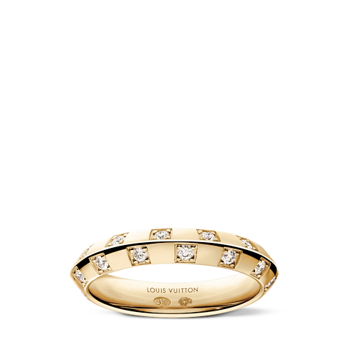 Le Damier de Louis Vuitton Large Ring, Yellow Gold and Diamonds in Jewellery's Categories Rings collections by Louis Vuitton