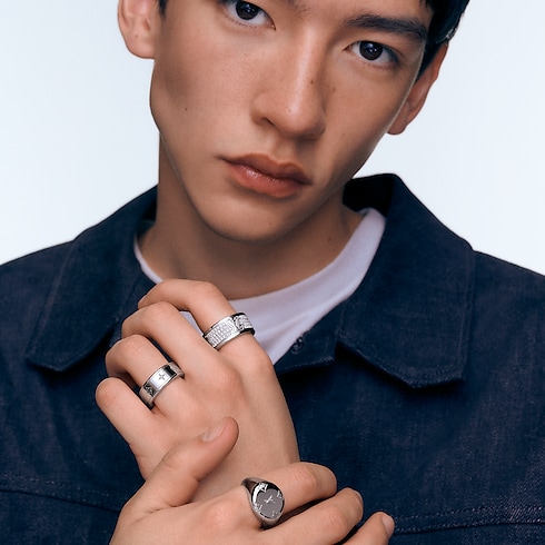 Les Gastons Vuitton Large Ring, White Gold and Diamonds in Jewellery's Categories Rings collections by Louis Vuitton (Product zoom)