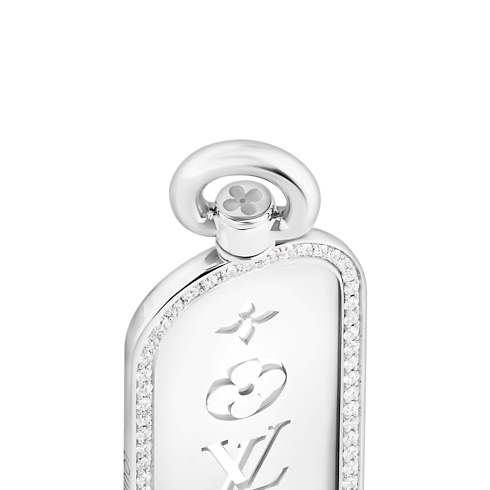 Les Gastons Vuitton Large Tag Pendant, White Gold and Diamonds in Les Extraordinaires's Jewelry Necklaces and Pendants collections by Louis Vuitton (Product zoom)