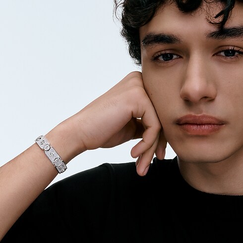 Les Gastons Vuitton Masterpiece Gourmette Bracelet, White Gold and Diamonds in Jewellery's Categories Bracelets collections by Louis Vuitton (Product zoom)