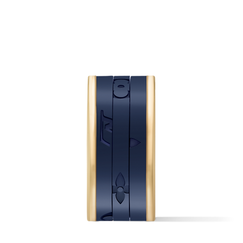 Les Gastons Vuitton Puzzle Ring, Yellow Gold and Blue Titanium in Jewellery's Categories Rings collections by Louis Vuitton (Product zoom)