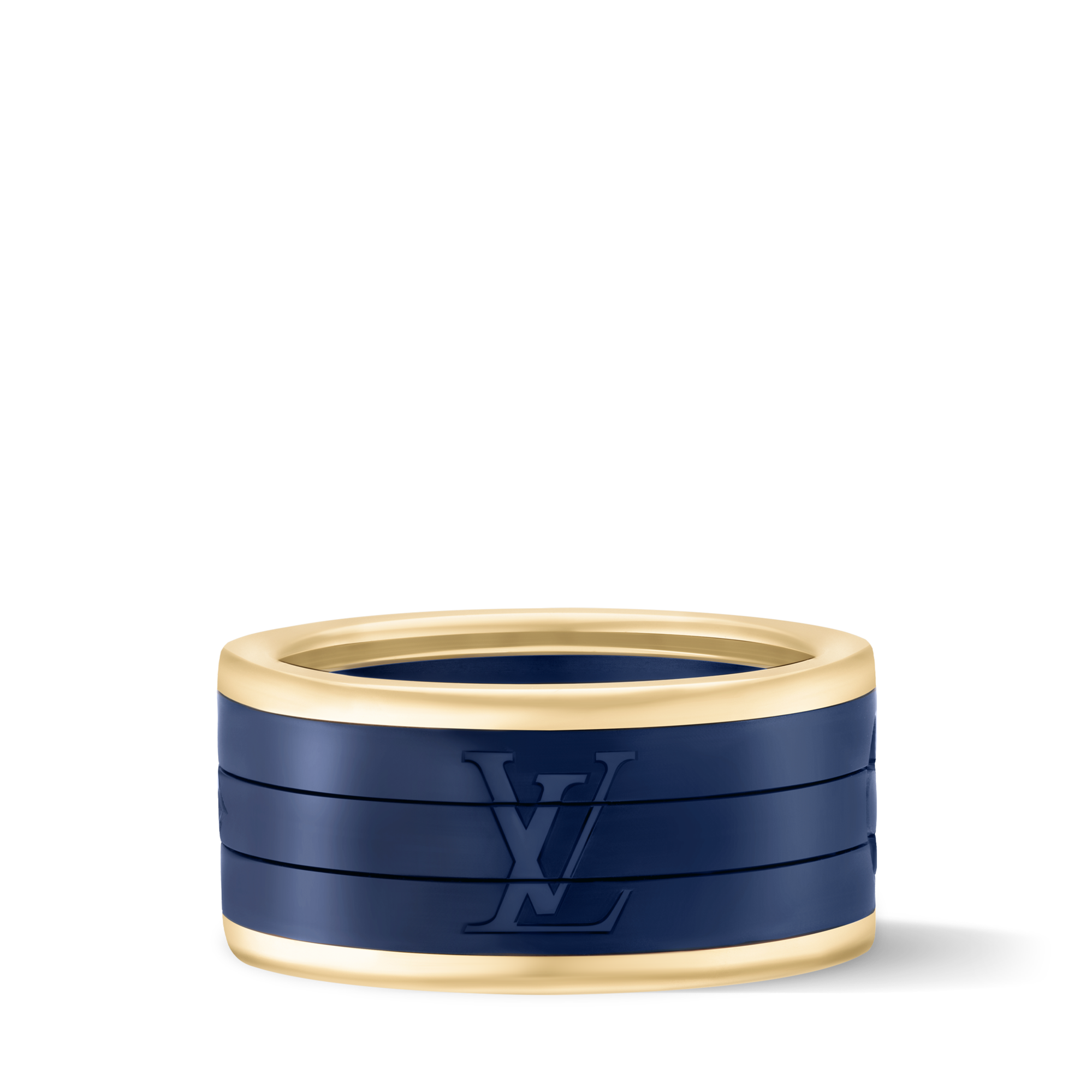 Les Gastons Vuitton Puzzle Ring, Yellow Gold and Blue Titanium  in Jewellery