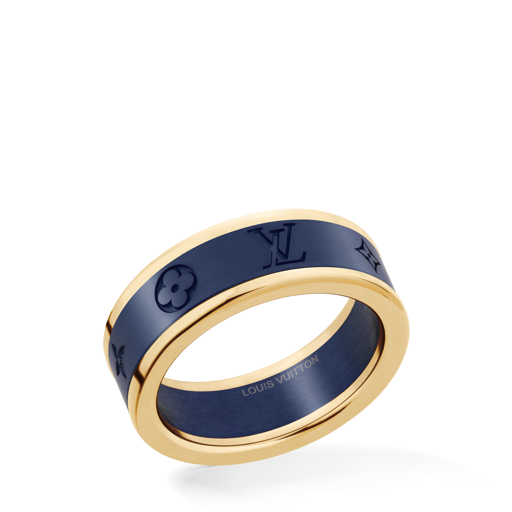 Les Gastons Vuitton Small Ring, Yellow Gold and Blue Titanium  in Jewellery