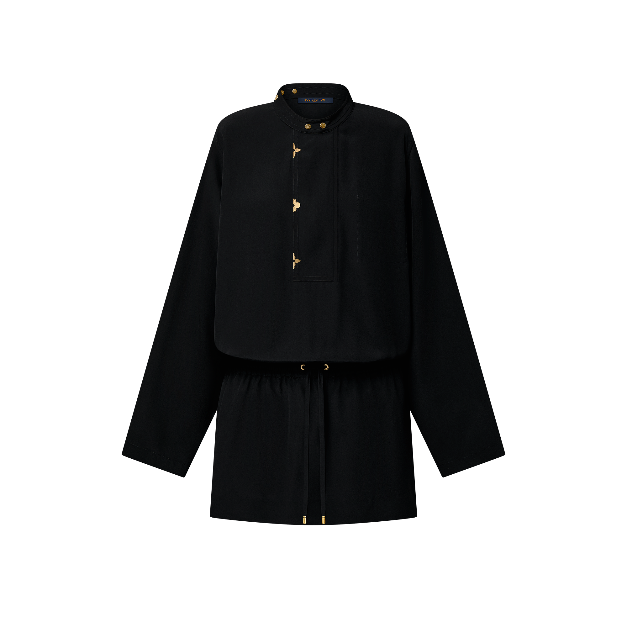 Long-Sleeved Lavallière Dress  in Women