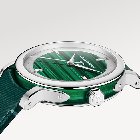 Louis Vuitton Escale, Automatic, 40mm, Platinum and malachite in Watches's Watches Collections Louis Vuitton Escale collections by Louis Vuitton (Product zoom)