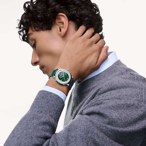 Louis Vuitton Escale, Automatic, 40mm, Platinum and malachite in Watches's Watches Collections Louis Vuitton Escale collections by Louis Vuitton (Product zoom)
