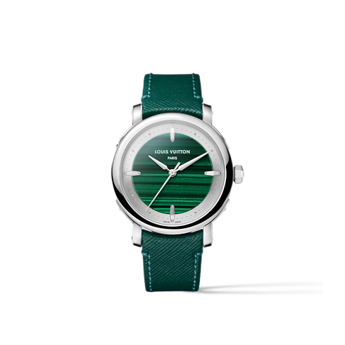 Louis Vuitton Escale, Automatic, 40mm, Platinum and malachite in Watches's Watches Collections Louis Vuitton Escale collections by Louis Vuitton (Product zoom)