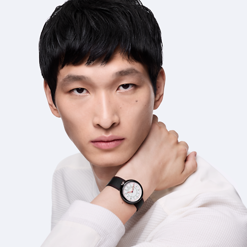 Louis Vuitton Monterey, Automatic, 37mm, Ceramic and steel in Watches's All Watches } collections by Louis Vuitton (Product zoom)
