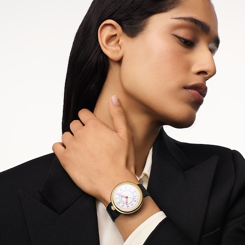 Louis Vuitton Monterey, Automatic, 39mm, Yellow gold in Watches's All Watches } collections by Louis Vuitton (Product zoom)