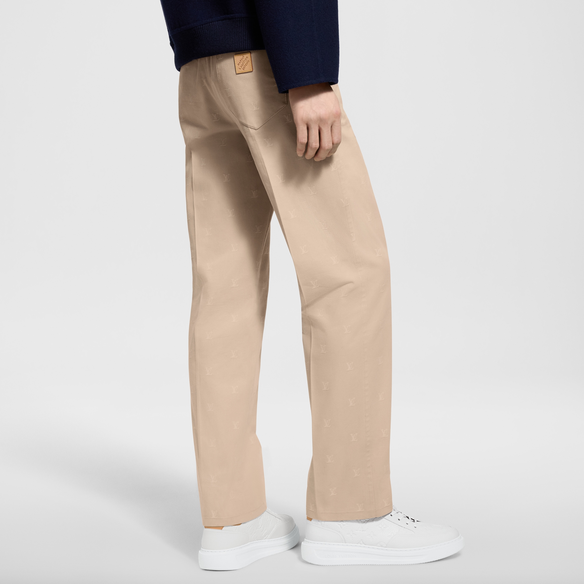 LV Blason Cotton Jacquard Chino Pants  in Men