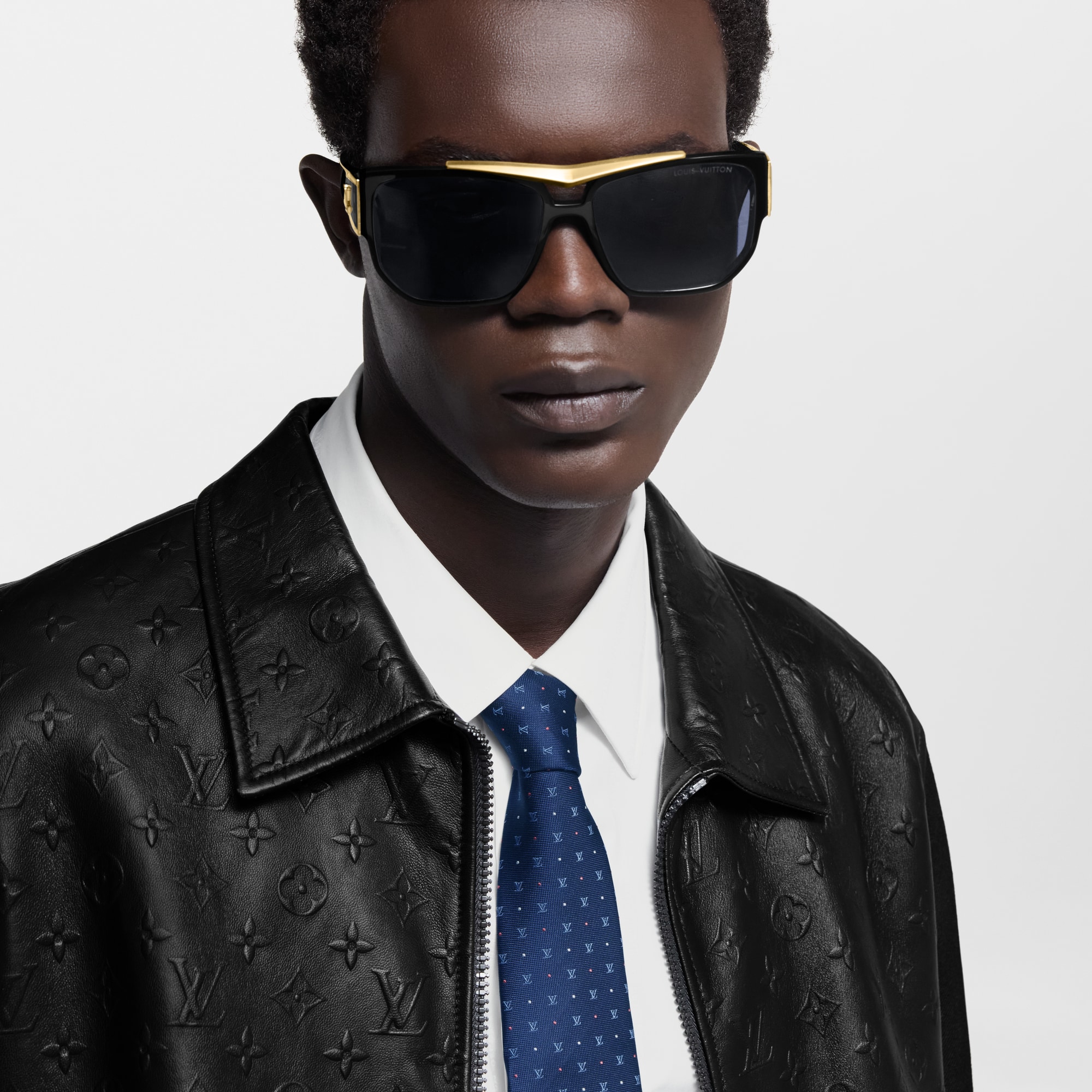 LV Blason Dots Tie . in Men