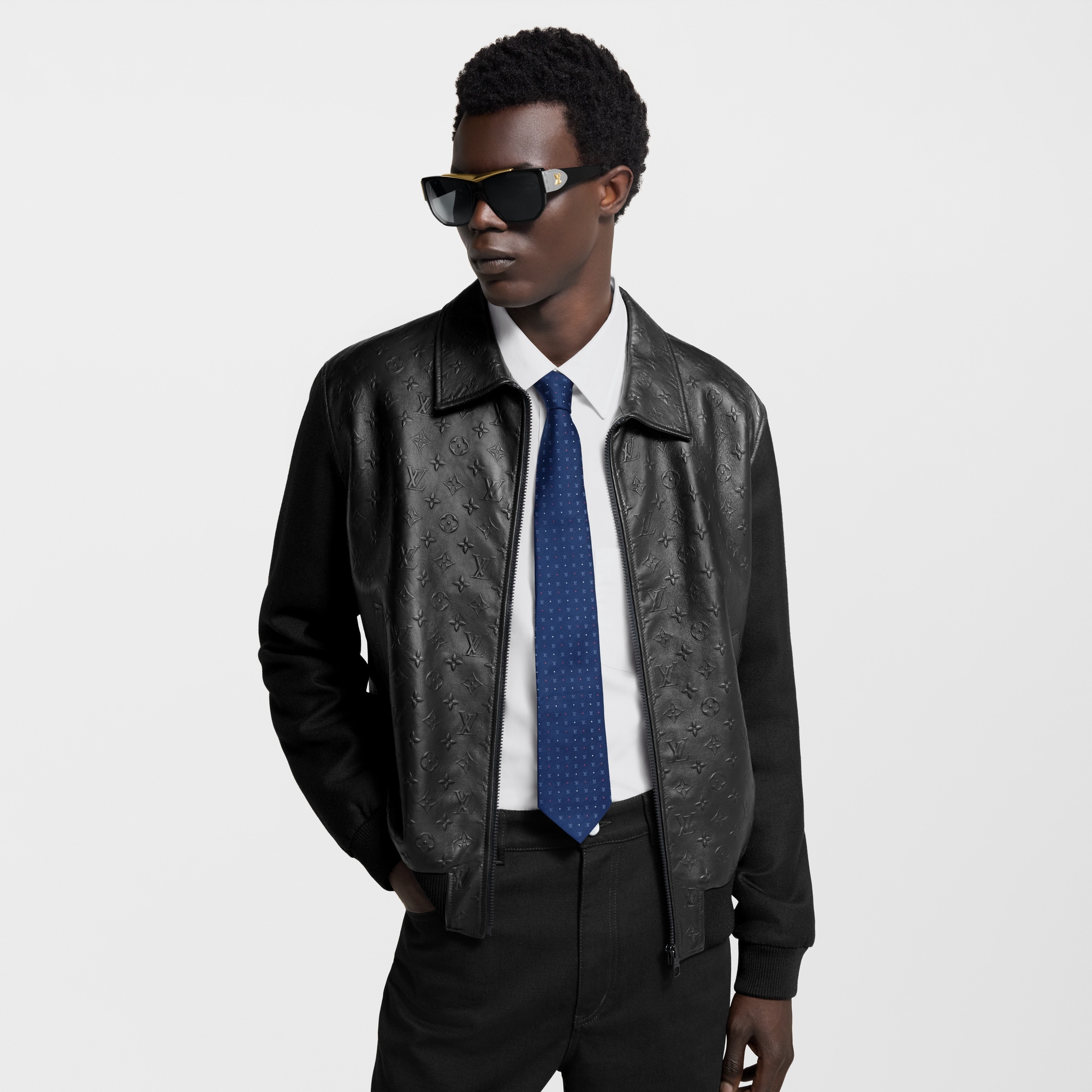 LV Blason Dots Tie . in Men