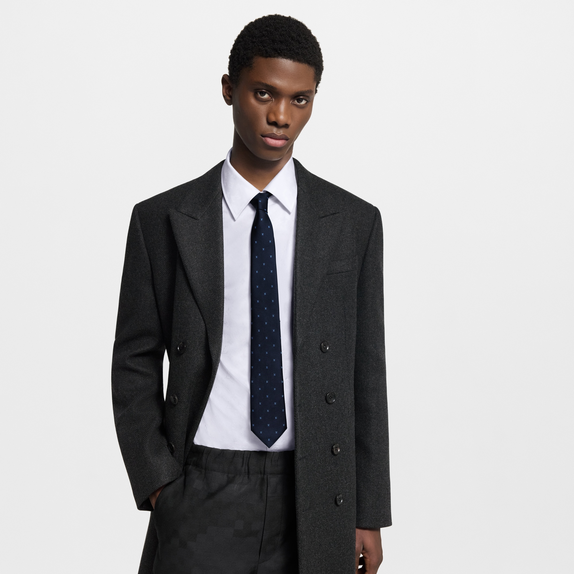 LV Blason Tie . in Men