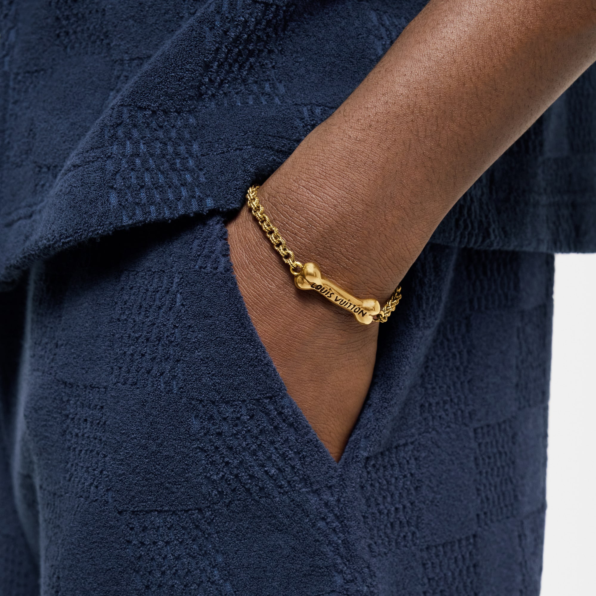 LV Bone Bracelet . in Men