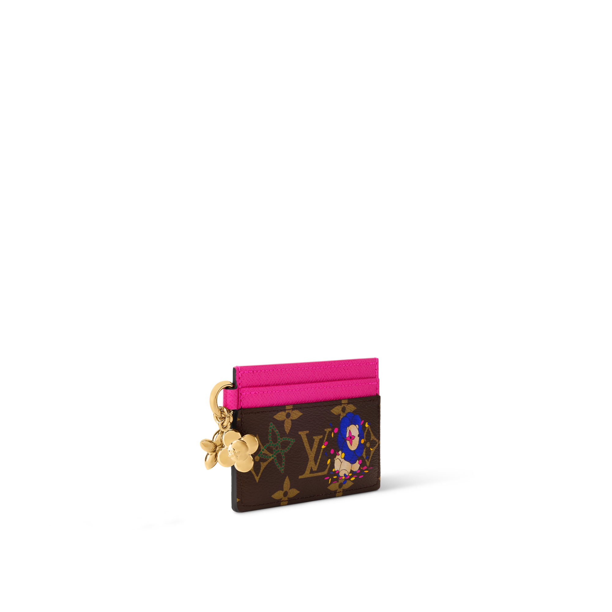 LV Charms Card Holder Monogram in Women