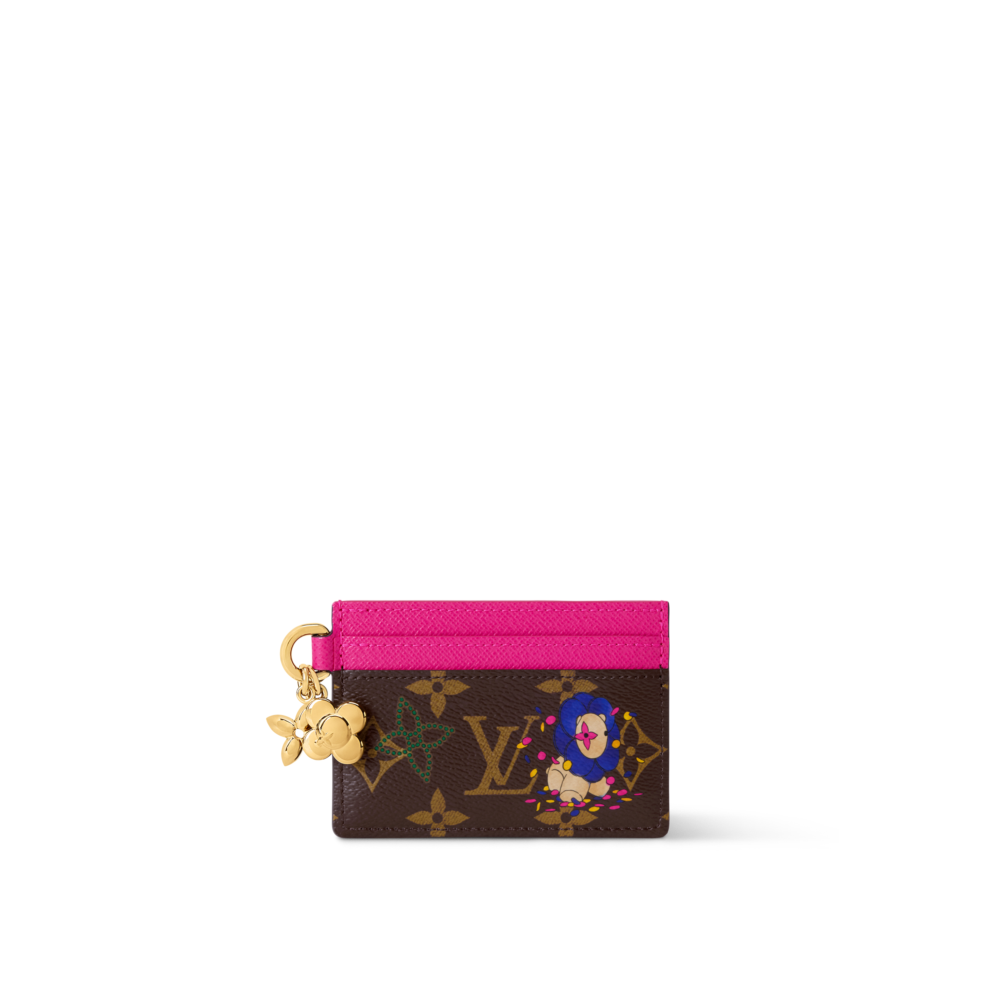 LV Charms Card Holder Monogram in Women