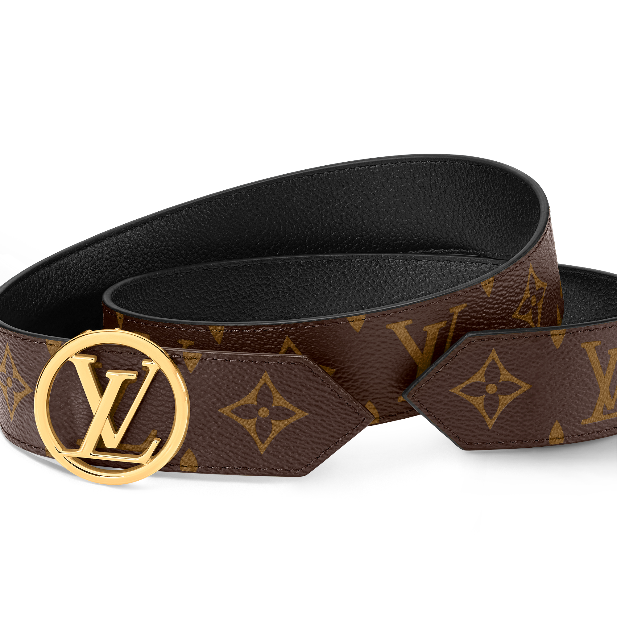 LV Circle 35mm Reversible Belt Monogram in Women