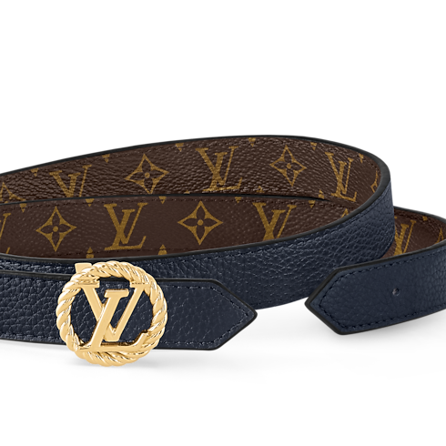 LV Circle Nautical 20mm Reversible Belt Monogram in Women's Accessories Belts collections by Louis Vuitton (Product zoom)