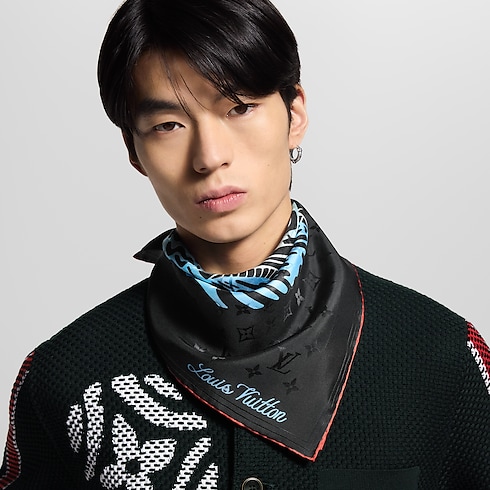 LV City Stamp Bandana . in Men's Accessories Silk and Bandanas collections by Louis Vuitton (Product zoom)