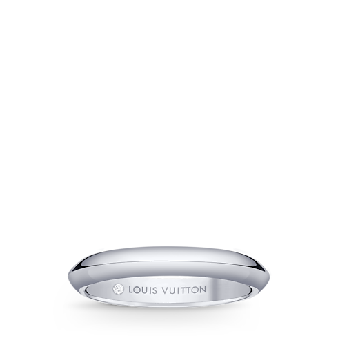 LV Diamonds 3mm Wedding Band, Platinum in Jewellery's Categories Wedding Bands collections by Louis Vuitton (Product zoom)